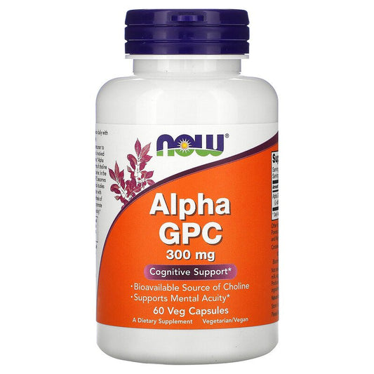NOW Alpha GPC - 300mg 60 caps - Now Foods