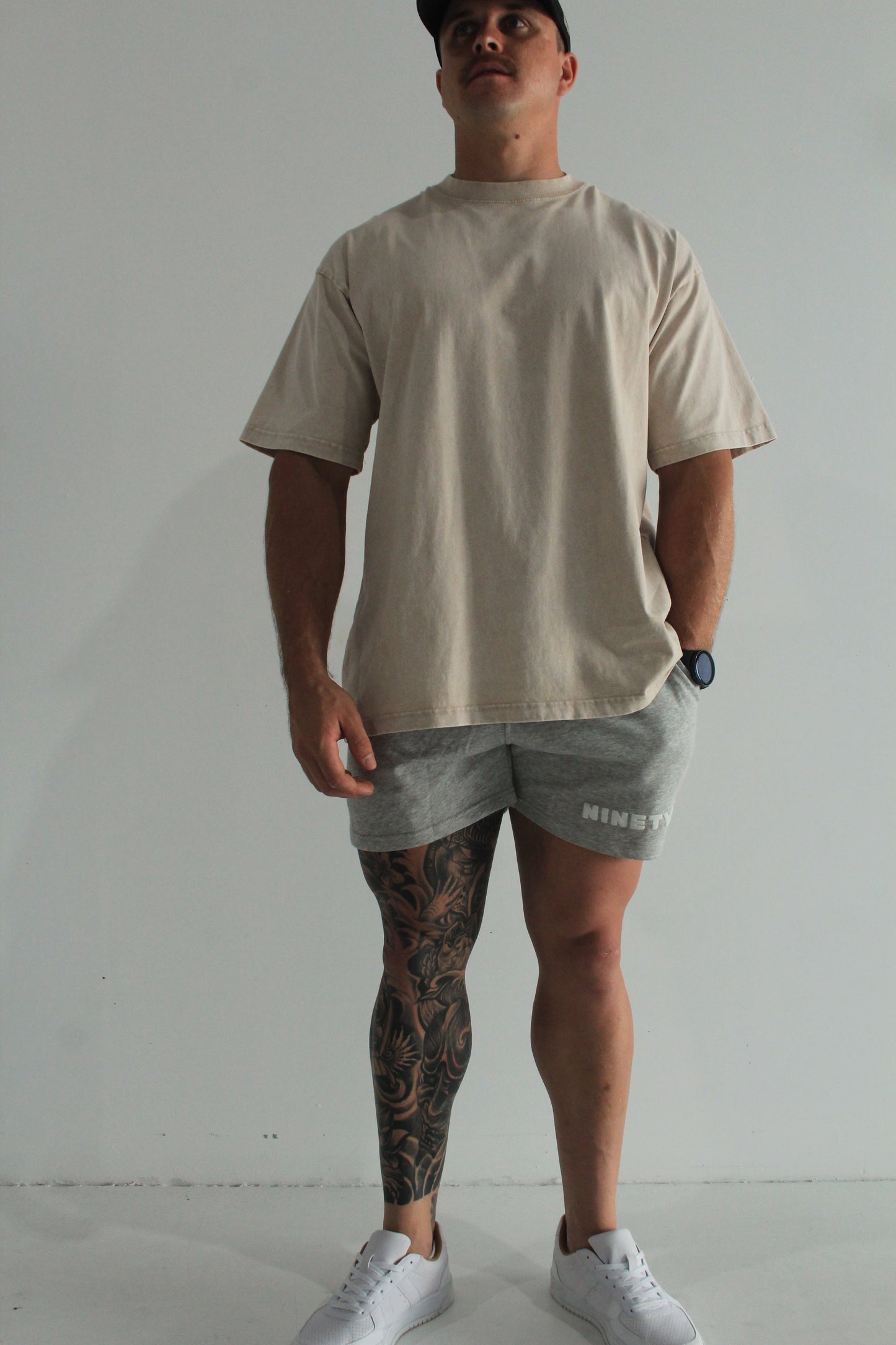 Mens Shorts - Medium Gray - Ninety Six Fit Apparel