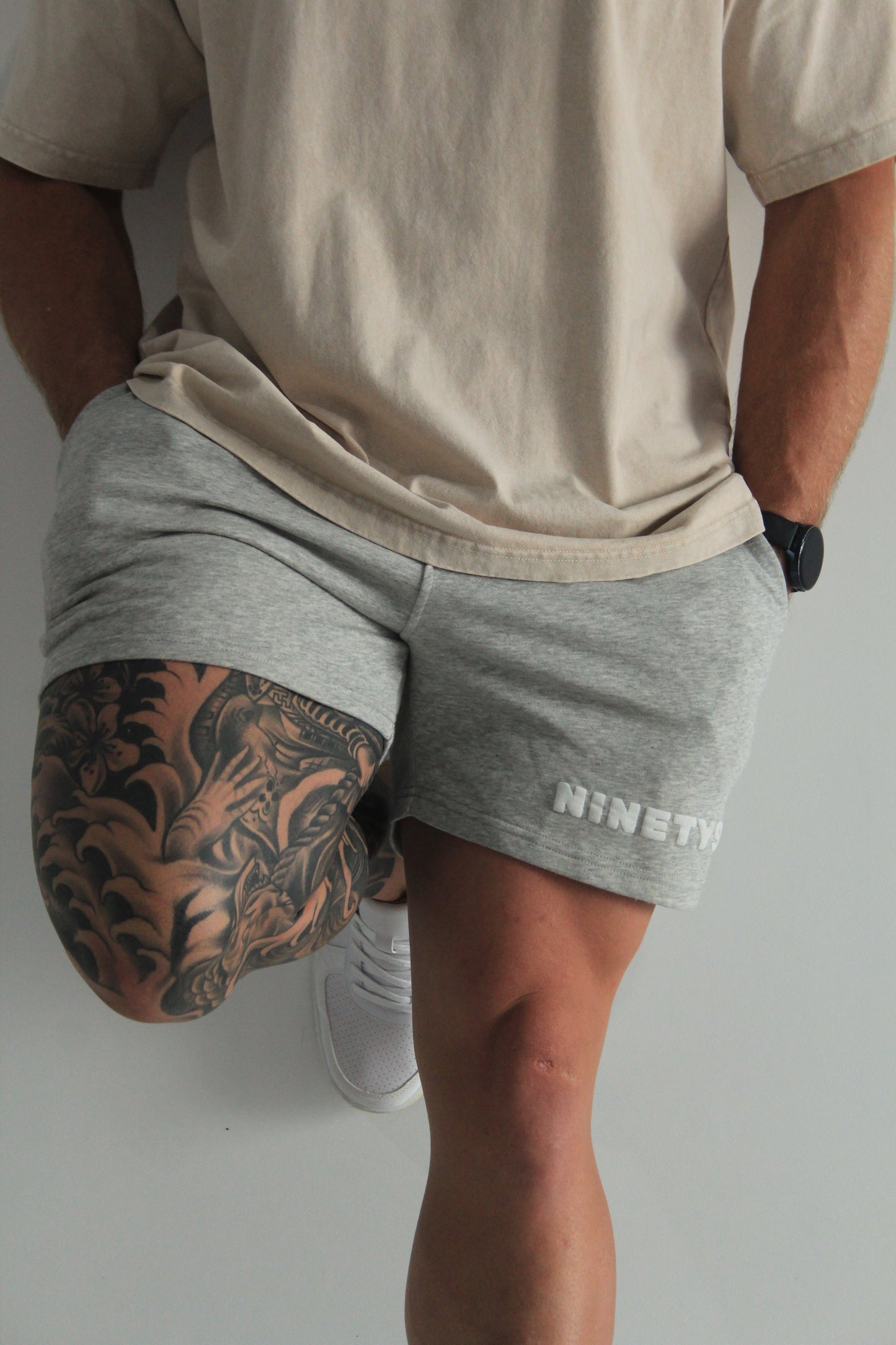 Mens Shorts - Small Gray - Ninety Six Fit Apparel
