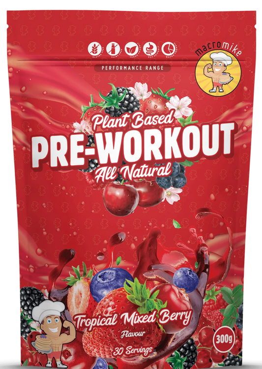 Macro Mike Pre-Workout Plant Based - Tropical Mixed Berry - Prime Edge Supplements