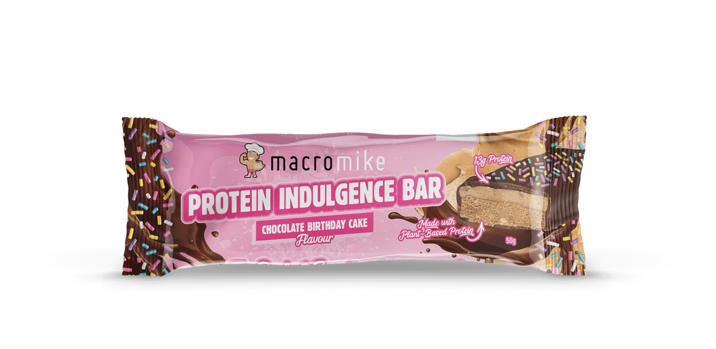 Protein Indulgence Bar - Chocolate Birthday Cake - Macro Mike