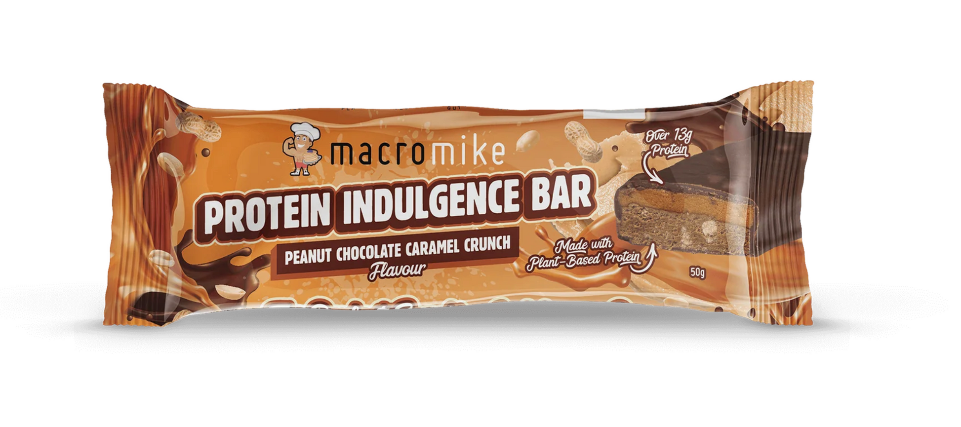 Protein Indulgence Bar - Peanut Chocolate Caramel Crunch - Macro Mike