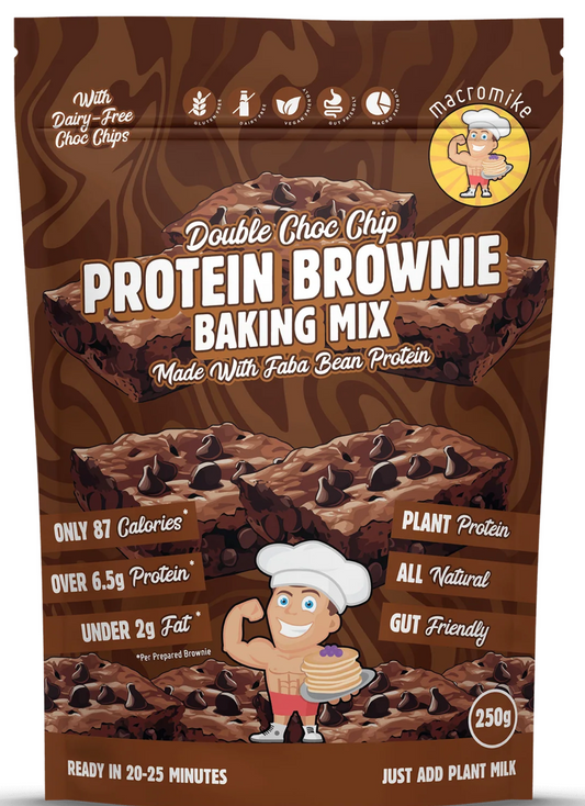 Double Choc Chip Protein Browine Baking Mix Macro Mike - Double Choc Chip Protein Browine Baking Mix - Macro Mike
