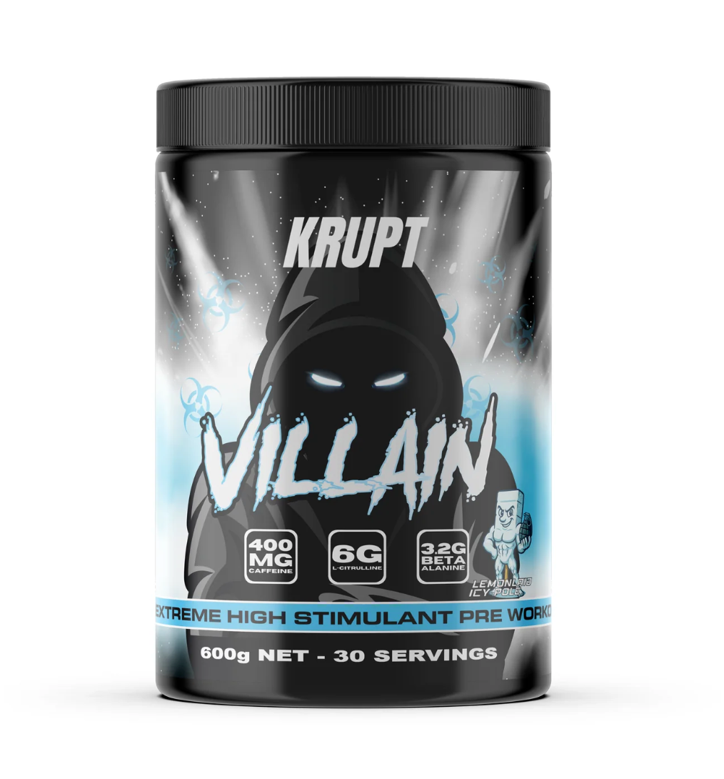 Villain Pre-Workout - Lemonlaid Icy Pole - Krupt Supps